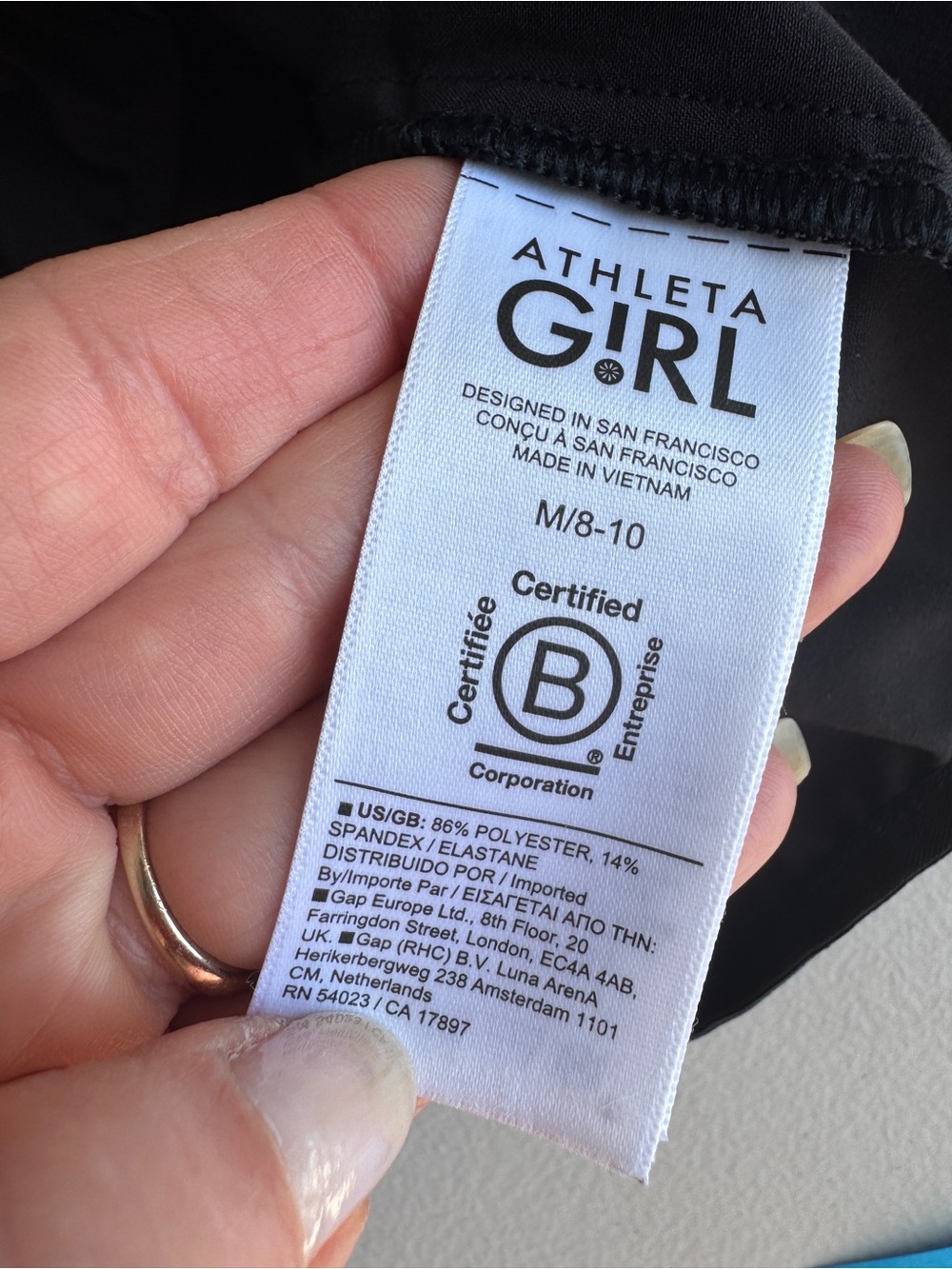 Athleta girl lightweight full zip hooded athletic jacket size 8/10, - Picture 8 of 10